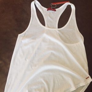 Philanthropy White Tee Racer Skinny